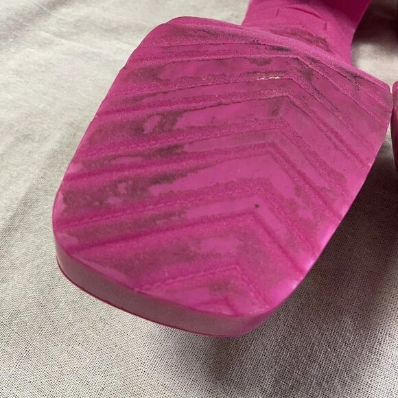 Rouge Helium Hot Pink Stud Embellished Slip On Sandal Womens 11 Barbiecore Y2K - Picture 8 of 11